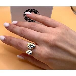 Bulati Azerbaijan Gold-Tone Fashion Ring | New & Authentic